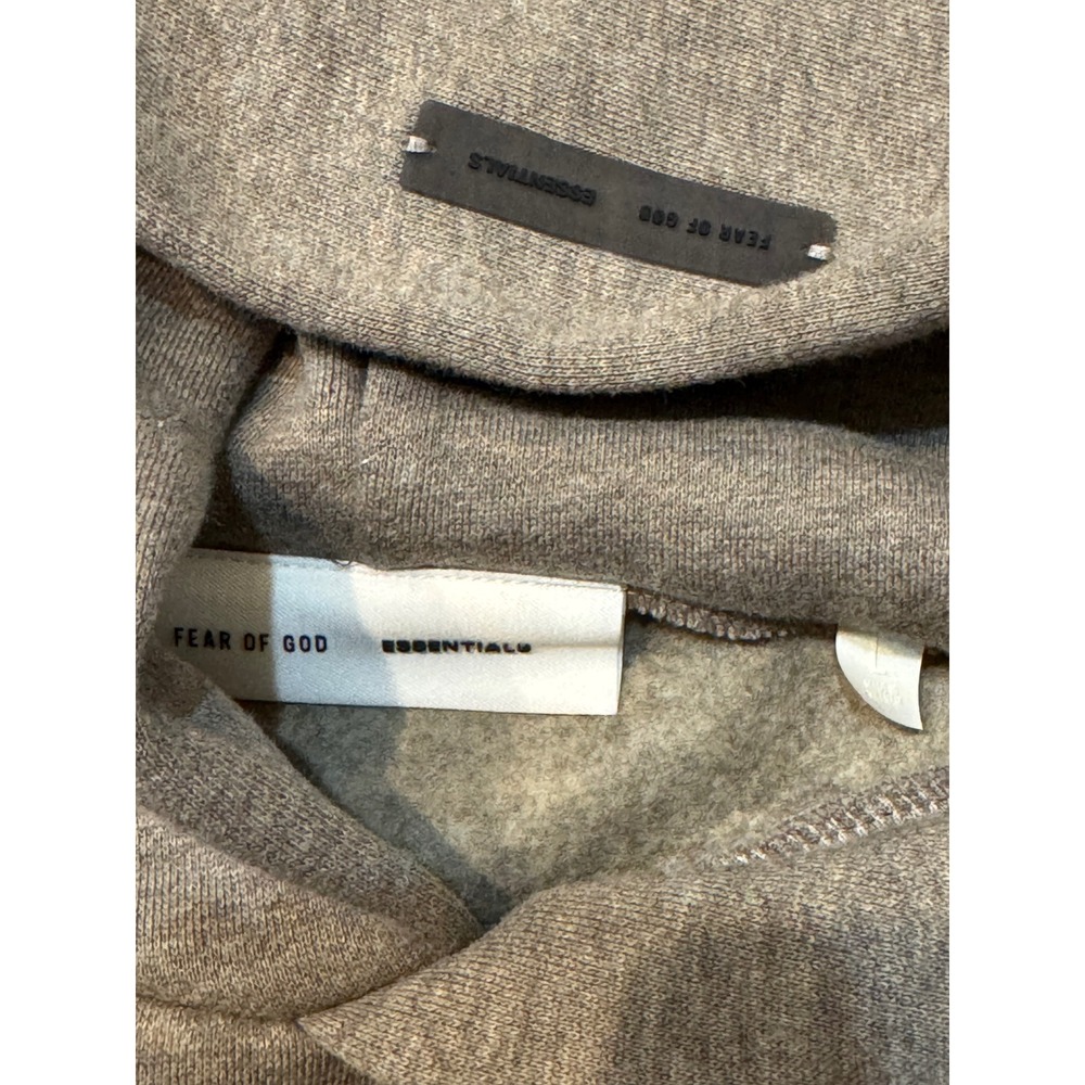 Fear of God ESSENTIALS Homestead Heather Classic Fleece Hoodie Size L - Picture 6 of 8